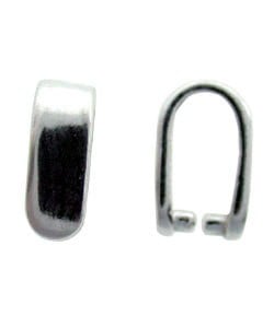 910S-45 = Pinch Bail Sterling Silver 2.5 x 7mm High (Pkg of 5)