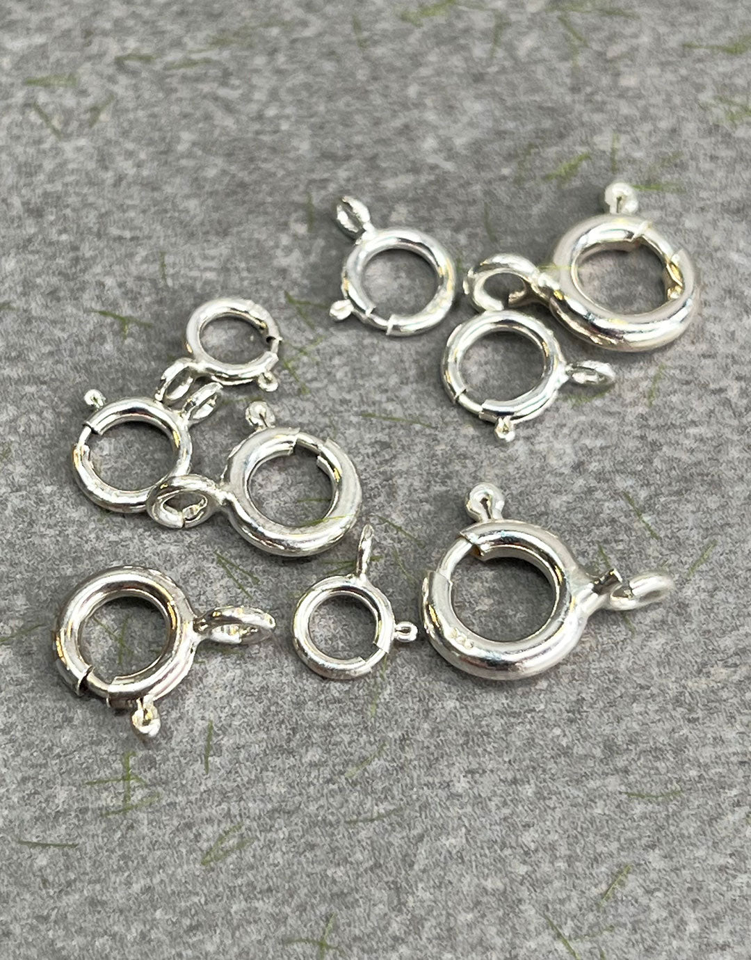 911S-0X = Sterling Silver Spring Ring Standard (Pkg of 10)