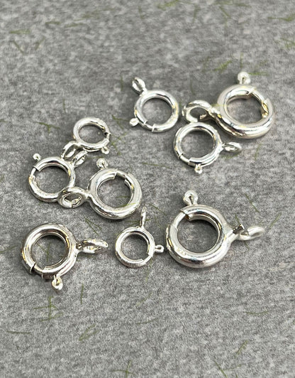 911S-0X = Sterling Silver Spring Ring Standard (Pkg of 10)