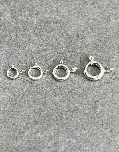 911S-0X = Sterling Silver Spring Ring Standard (Pkg of 10)