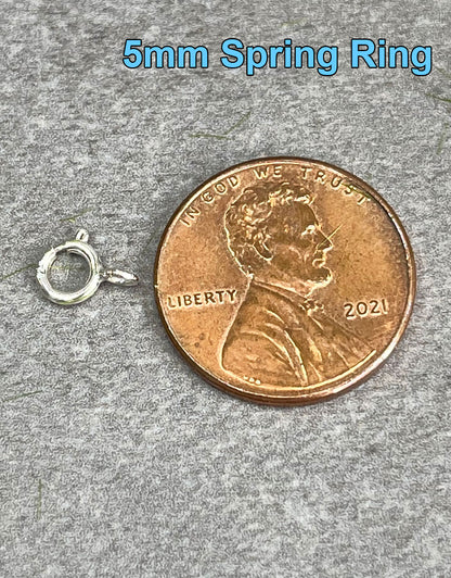 911S-0X = Sterling Silver Spring Ring Standard (Pkg of 10)