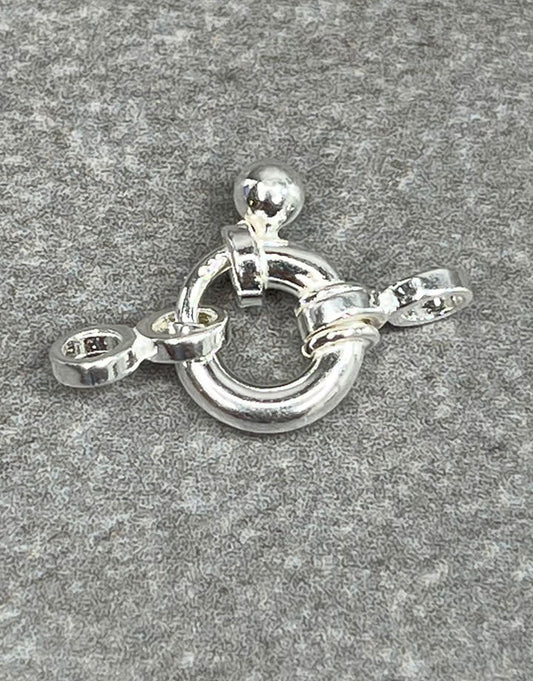 911S-34 = Sterling Silver Spring Ring Jumbo 8mm (Each)