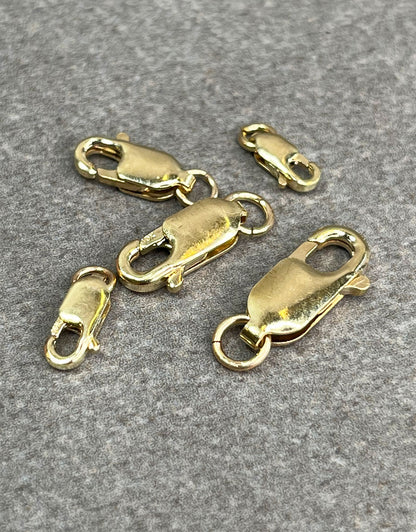 912-2X = Lobster Clasp with Jump Ring 10KY Gold