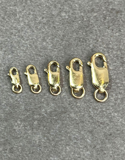 912-2X = Lobster Clasp with Jump Ring 10KY Gold