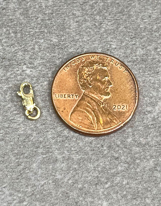 912-2X = Lobster Clasp with Jump Ring 10KY Gold