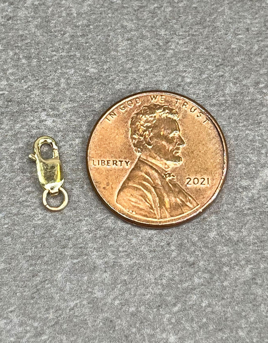 912-2X = Lobster Clasp with Jump Ring 10KY Gold