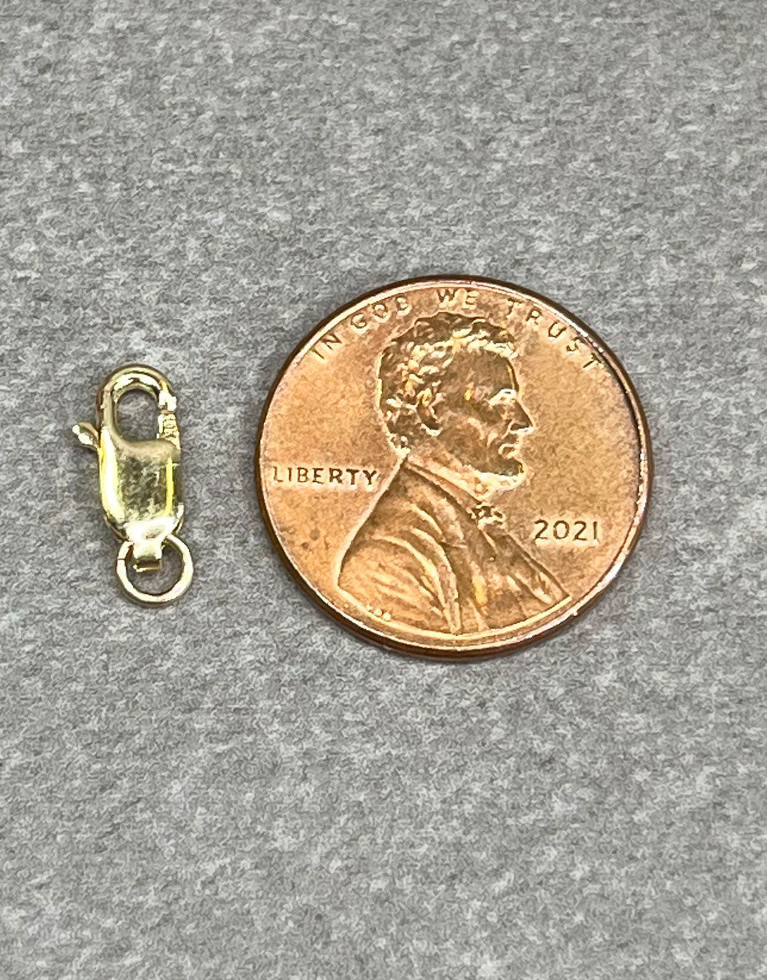 912-2X = Lobster Clasp with Jump Ring 10KY Gold