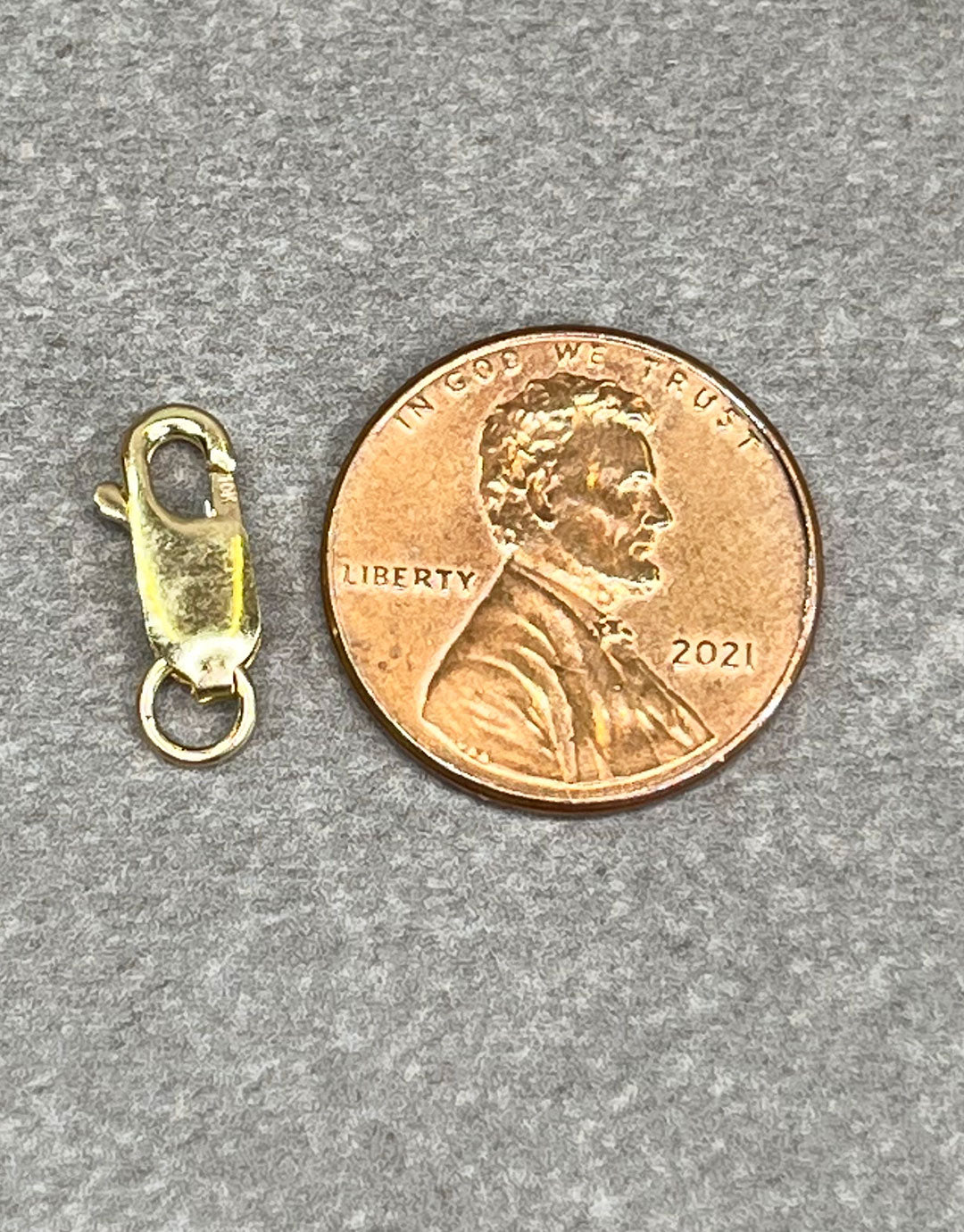 912-2X = Lobster Clasp with Jump Ring 10KY Gold