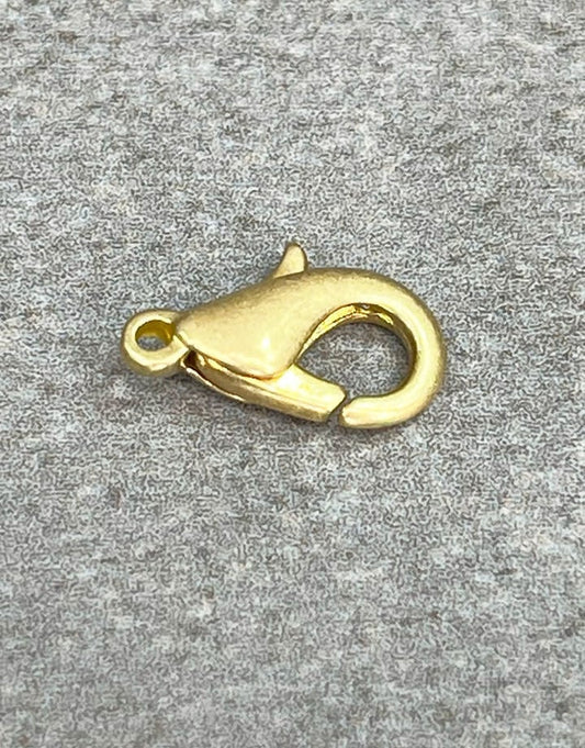 912BR-43 = Brass Oval Trigger Clasp 13mm  (Pkg of 6)