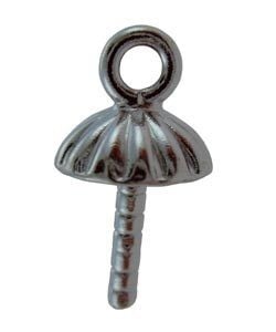 972S-06 = Sterling Silver Screw Eye 5mm Cup with .043'' ID Ring (Pkg of 5)