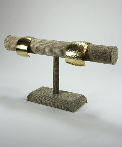 DBR3192 = Burlap Bracelet T-Bar 12" W x 6-1/2" H