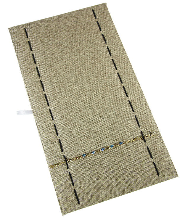 DBR3640 = Burlap  Bracelet/Watch Tray Insert 14-1/8" x 7-1/2"
