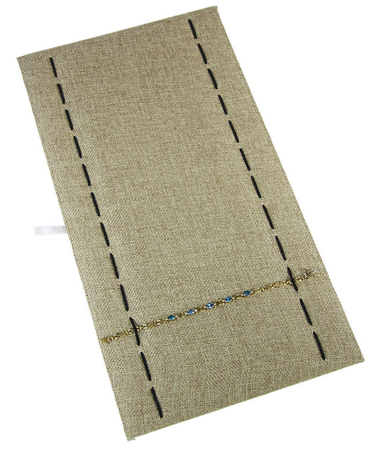 DBR3640 = Burlap  Bracelet/Watch Tray Insert 14-1/8" x 7-1/2"