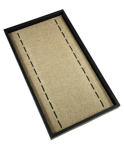 DBR3640 = Burlap  Bracelet/Watch Tray Insert 14-1/8" x 7-1/2"