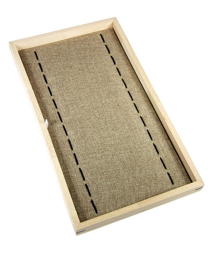 DBR3640 = Burlap  Bracelet/Watch Tray Insert 14-1/8" x 7-1/2"