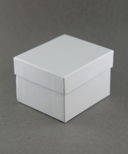 DBX1902EW = Leatherette Earring Box White (EACH)