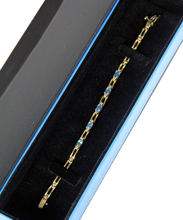 DBX4053 = Deluxe Magnetic Blue/Black Bracelet/Watch Box