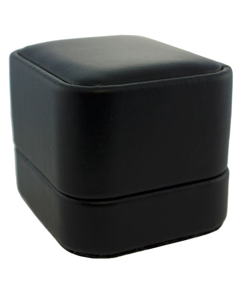 DBX5831 = Black Leatherette Round Corner Ring Box (EACH)