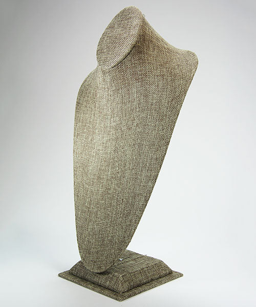DCH3181 = Burlap Necklace Bust 15-1/2" H