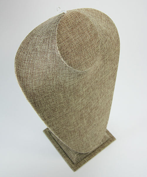 DCH3181 = Burlap Necklace Bust 15-1/2" H