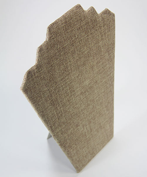 DCH3601 = Burlap Necklace Easel 12" H