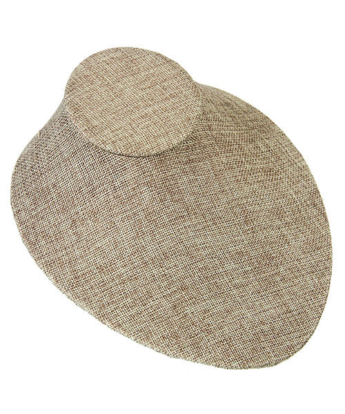 DCH3721 = Burlap Necklace Display 7-1/2" W