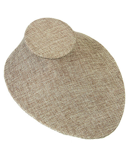 DCH3721 = Burlap Necklace Display 7-1/2" W