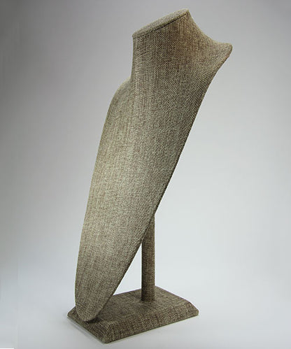 DCH3812 = Burlap Super Tall Necklace Bust 17-1/2" H