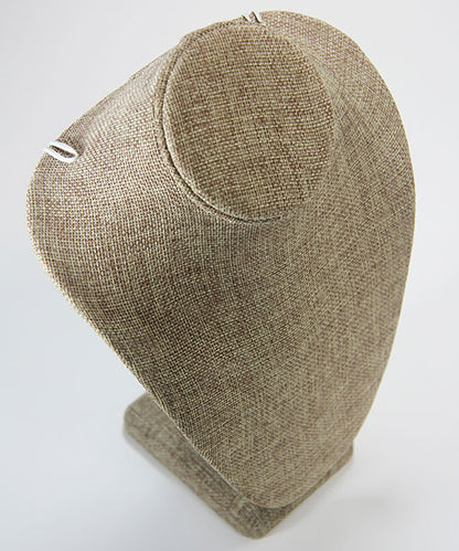 DCH3892 = Burlap Necklace Bust 11" H