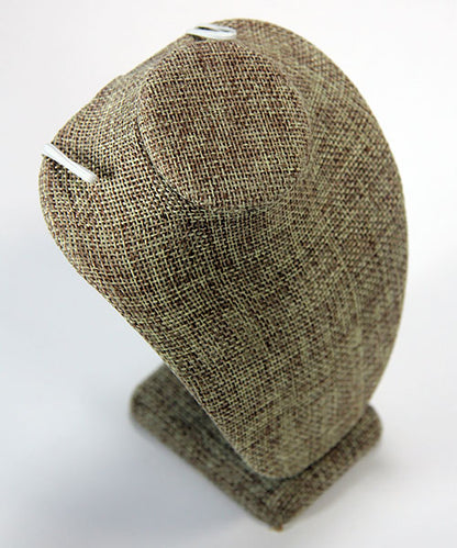 DCH3896 = Burlap Necklace Bust 6" H