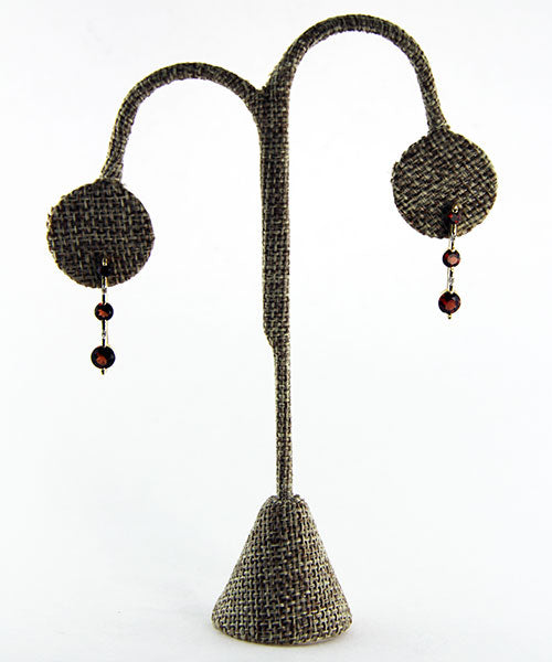 DER3241 = Burlap Earring Display 5-1/4" H  (Pkg of 3)
