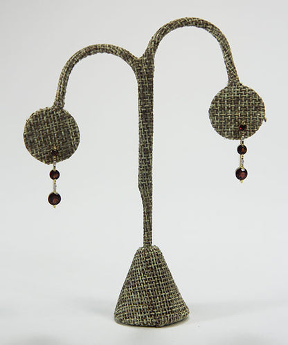 DER3242 = Burlap Earring Display 4-3/4" H (Pkg of 3)