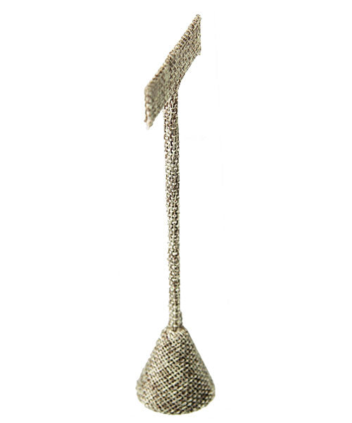 DER3254 = Burlap Earring Display 5-1/2" H (Pkg of 3)