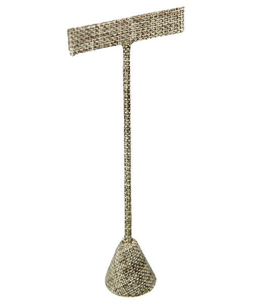 DER3255 = Burlap Earring Display 6-1/2" H (Pkg of 3)