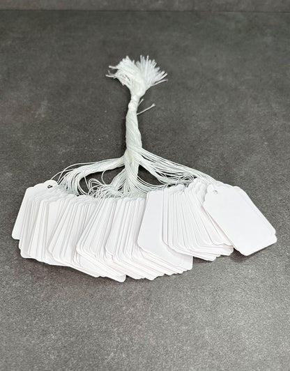 DTA1205 = Paper String Tag 15/16'' x 1-1/2'' White (Pkg of 1000)