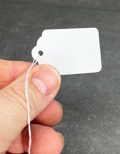 DTA1205 = Paper String Tag 15/16'' x 1-1/2'' White (Pkg of 1000)