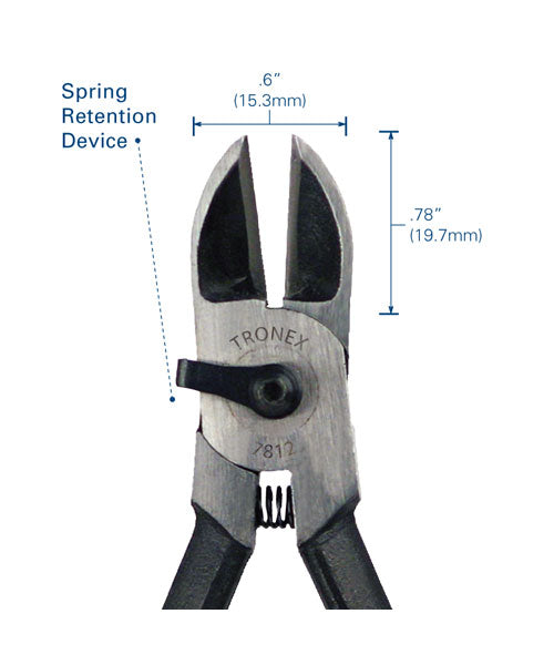 PL37812 = Tronex 7812 Oval Head Heavy Duty Flush Cutter - Long Handle