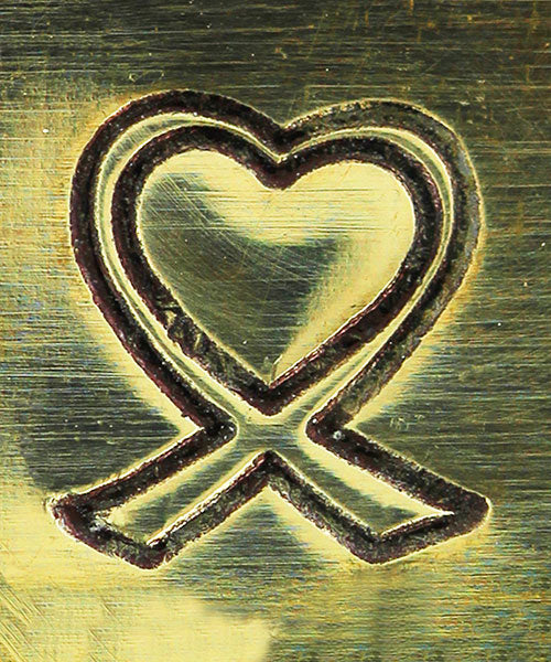 PN6422 = ImpressArt Design Stamp - support ribbon heart shape 6mm