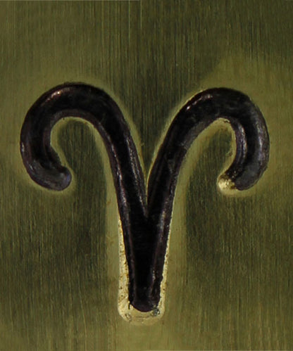 PN6456 = ImpressArt Design Stamp - aries zodiac sign 6mm