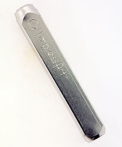 PN6496 = ImpressArt Design Stamp - Greek letter OMICRON 6mm
