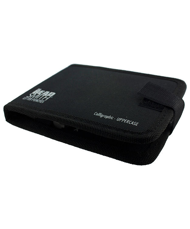 PN970 = Letter Punch Set Calligraphic Upper Case 27pcs   3mm Imprint