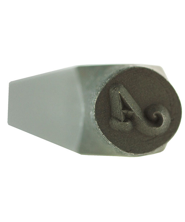 PN976 = Letter Punch Set 3mm STYLISH ITALIC UPPER CASE 27pcs with CASE
