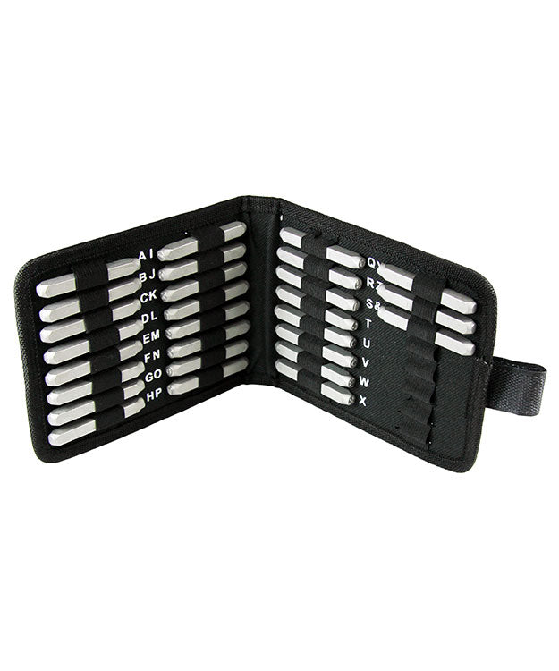 PN984 = Letter Punch Set 3mm Dots Uppercase 27pcs