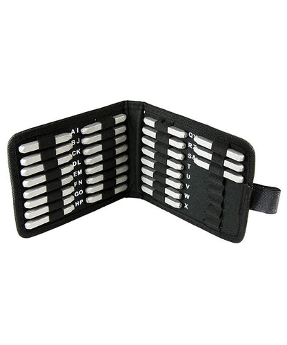 PN984 = Letter Punch Set 3mm Dots Uppercase 27pcs