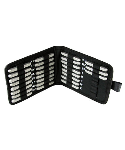 PN985 = Letter Punch Set 3mm Dots Lowercase 27pcs