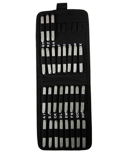 PN985 = Letter Punch Set 3mm Dots Lowercase 27pcs