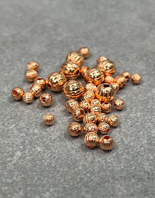 ABCU-C = Copper Corrugated Beads