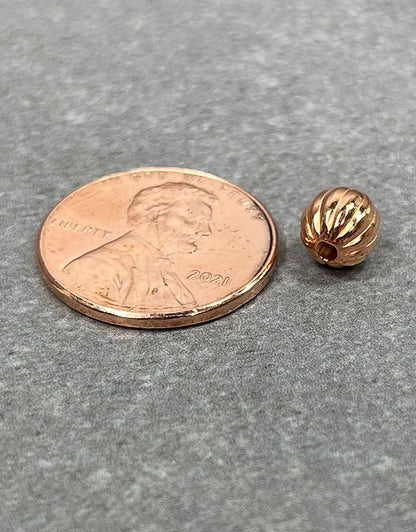 ABCU-C = Copper Corrugated Beads
