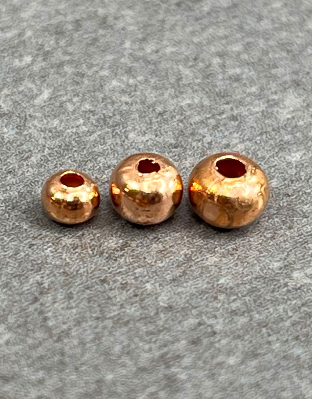 ABCU-R0X = Copper Smooth Rondelle Beads