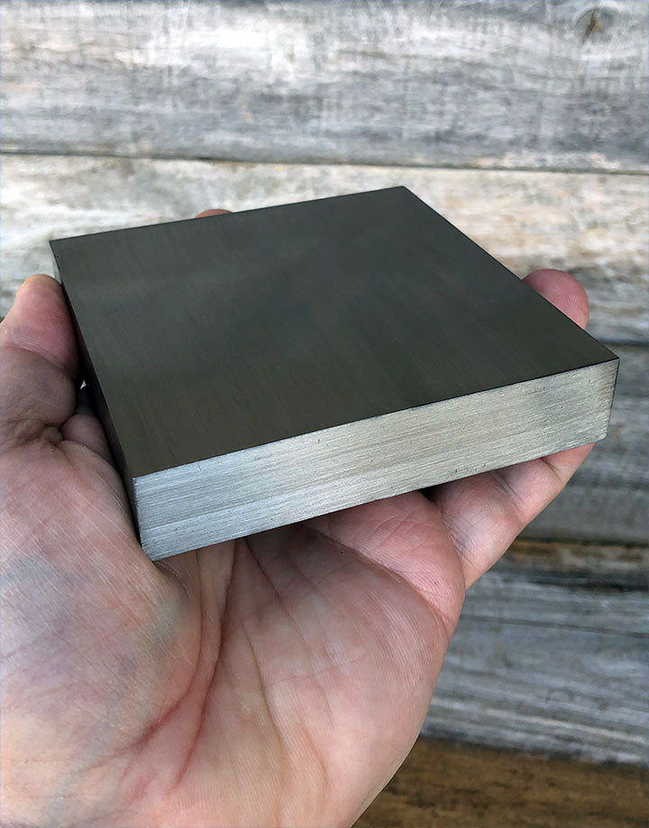AN543 = Steel Bench Block 3-7/8" x 3-7/8'' x 3/4''